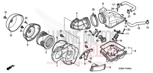 AIR CLEANER VT125CX de 1999